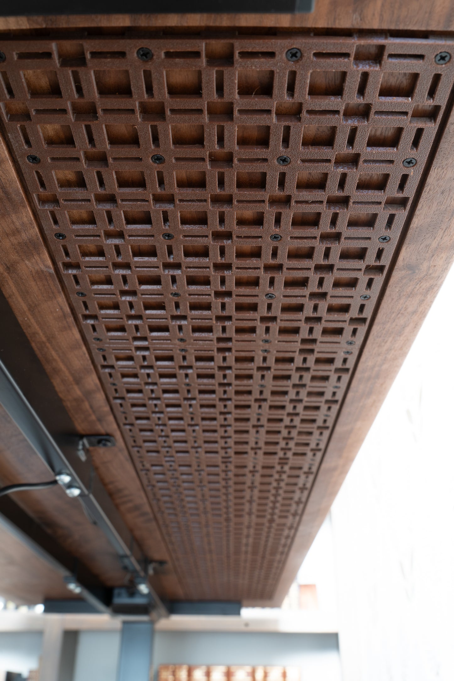 Large Walnut Sit-Stand Desk