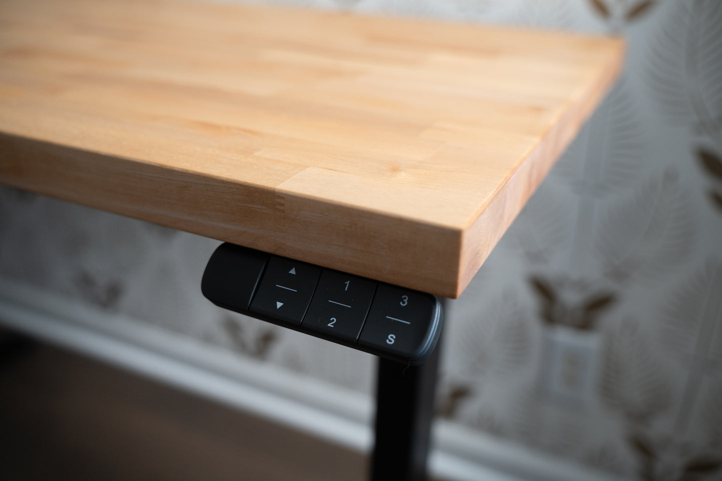 Birch Butcher Block Sit-Stand Desk