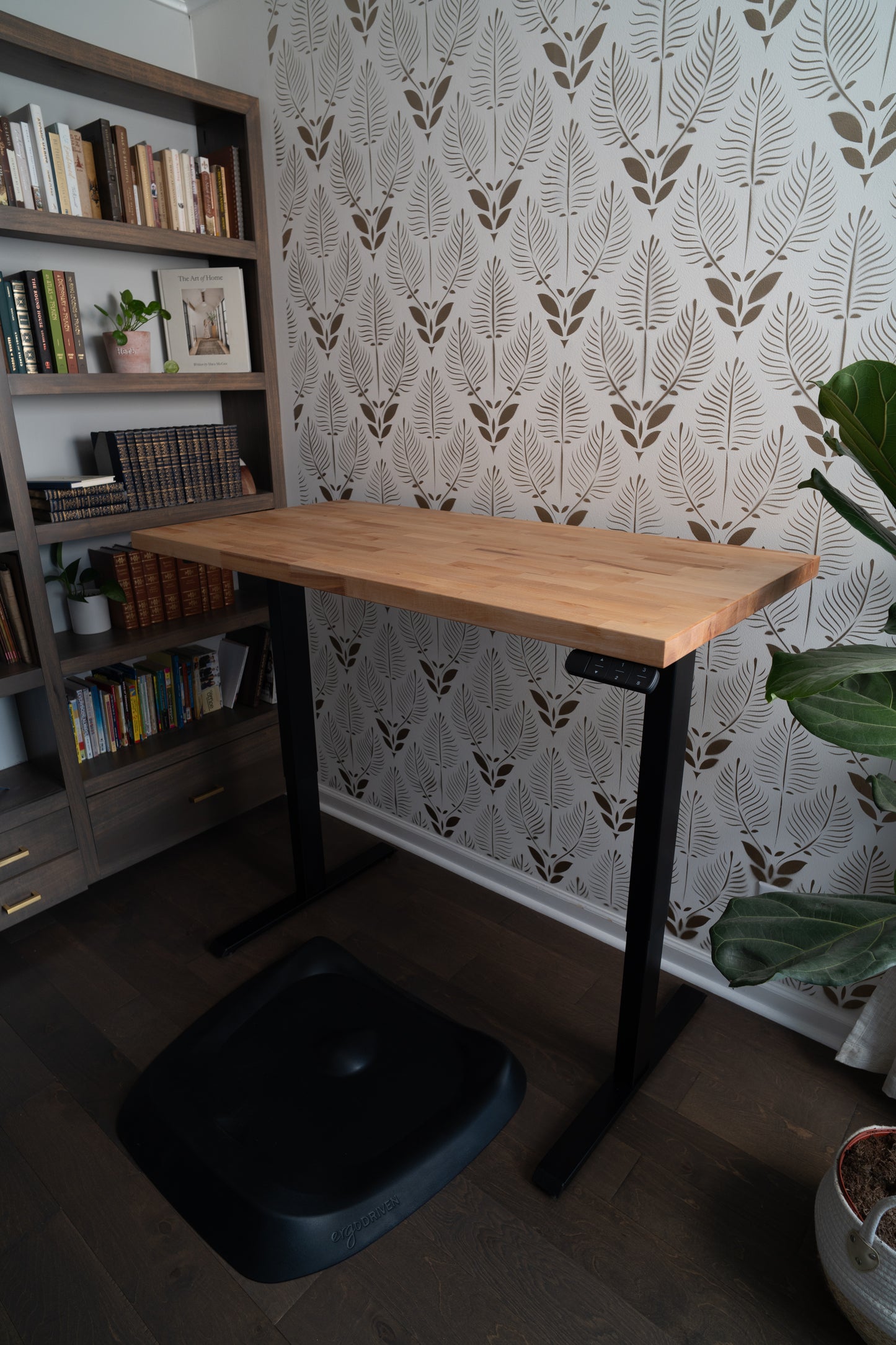 Birch Butcher Block Sit-Stand Desk